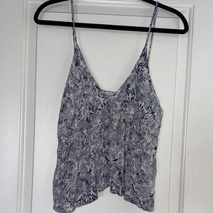 Elegant Gray Patterned Tank Top